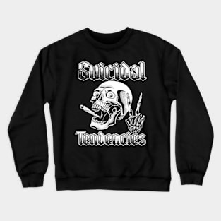 Suicidal Tendencies Punk Flyer Skull Design Crewneck Sweatshirt